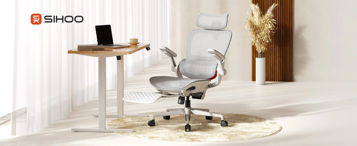 Modern workspace with SIHOO chair