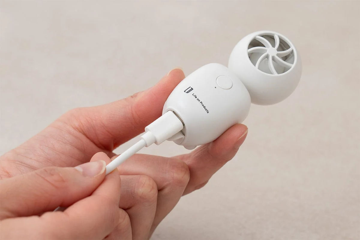 YU-REI FAN held in hand