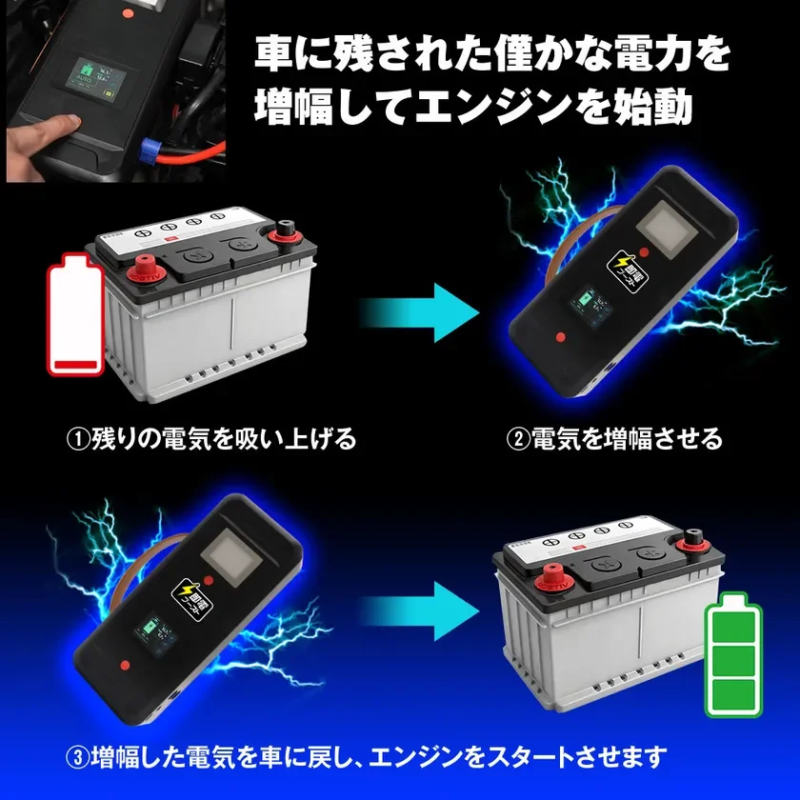 Engine start with capacitor