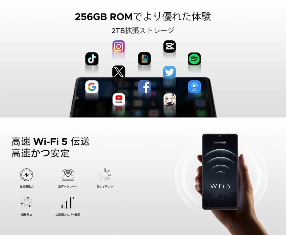 Storage and Wi-Fi 5
