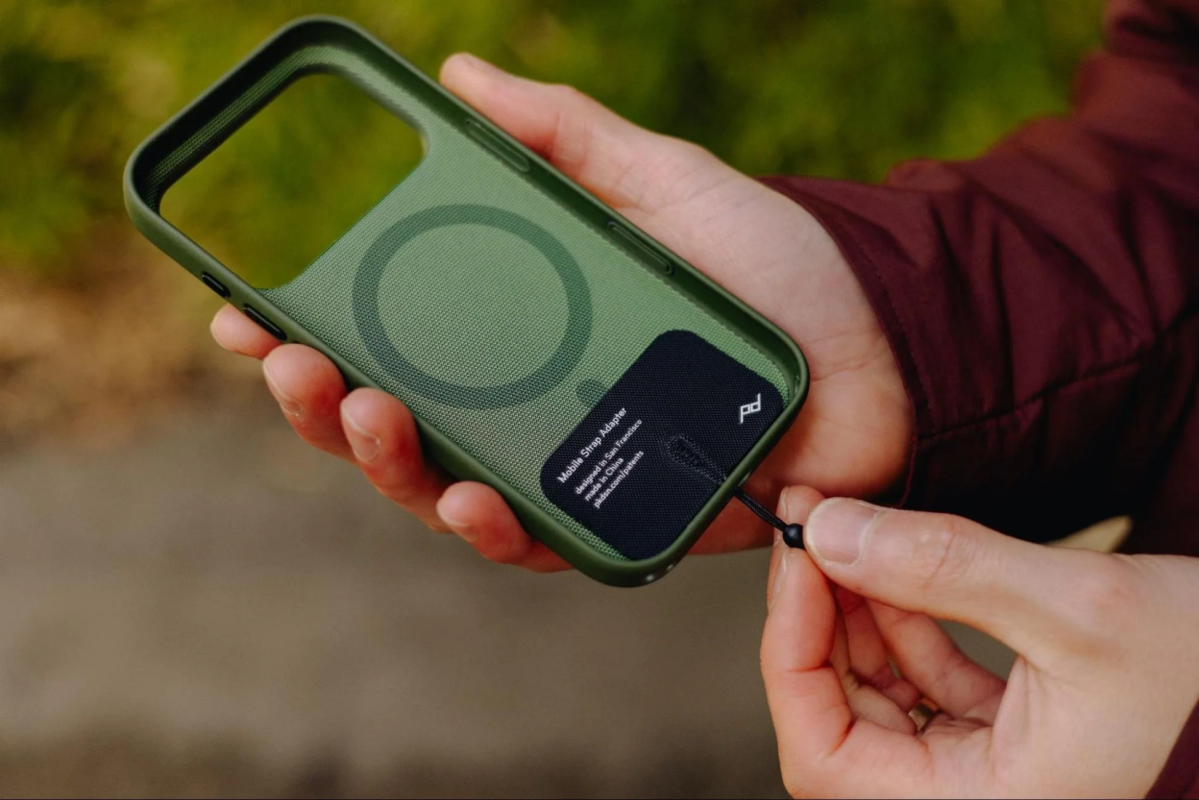 Mobile Strap Adapter in a smartphone case