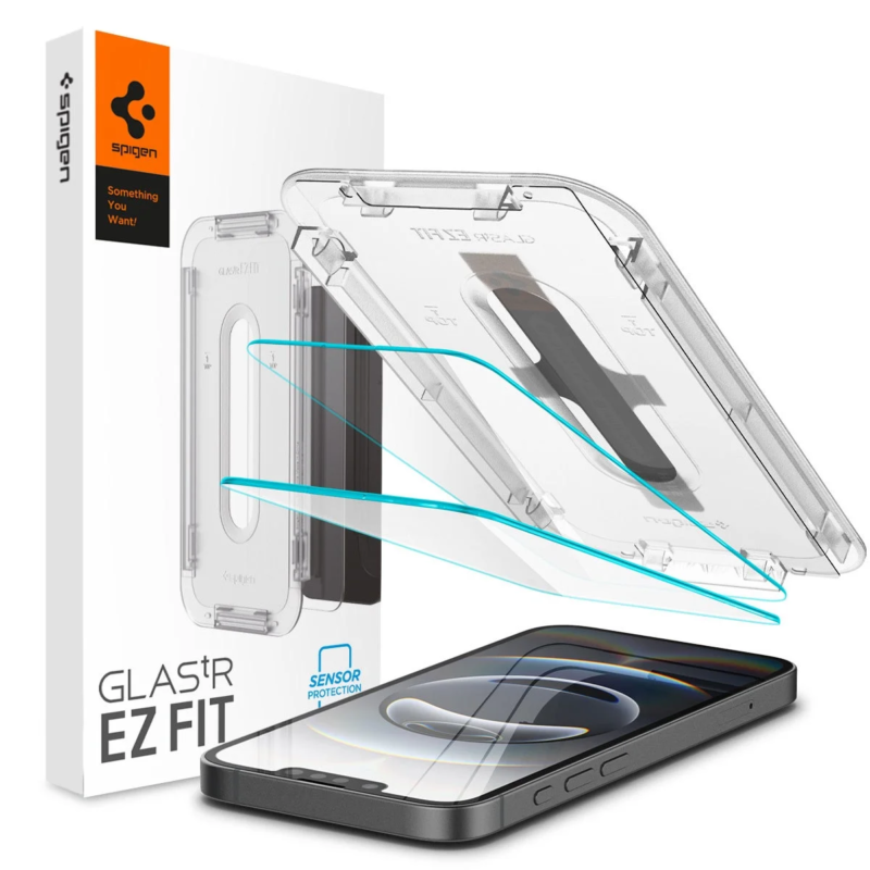 Spigen GLAS.tR EZ FIT screen protector with installation kit