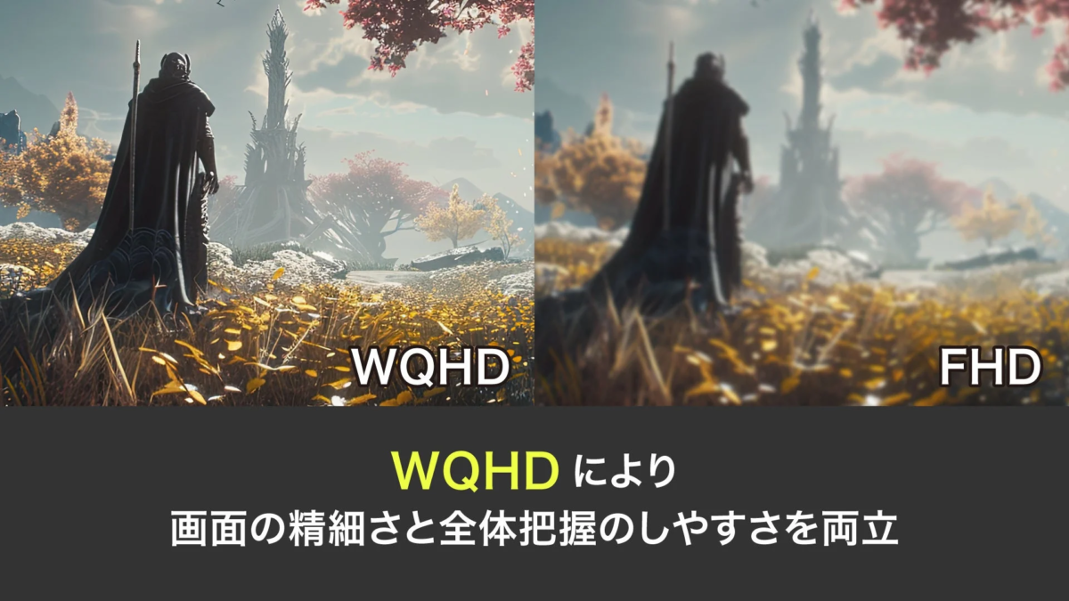 WQHD vs FHD resolution comparison