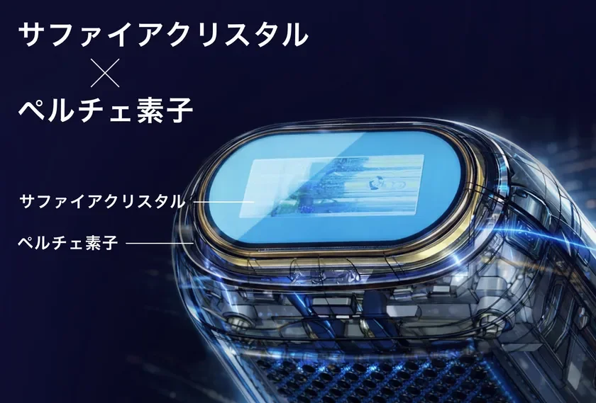 Double Cooling Performance with Sapphire Crystal x Peltier Element