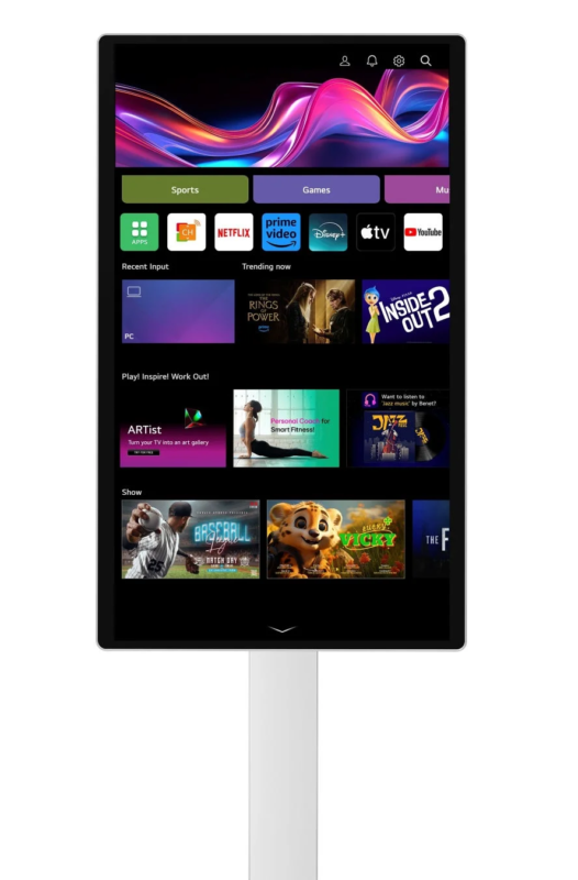 Smart TV UI with apps