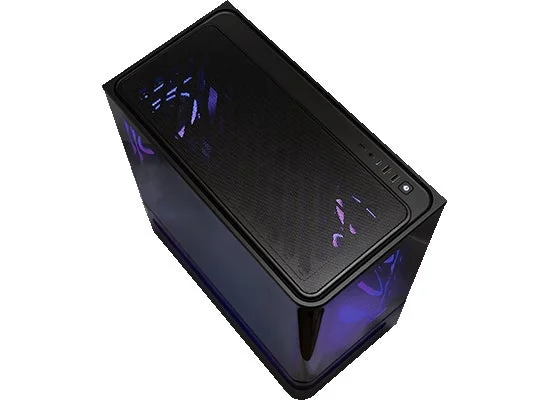 PC case top view