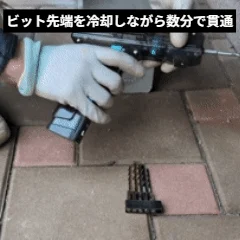 Drilling into concrete