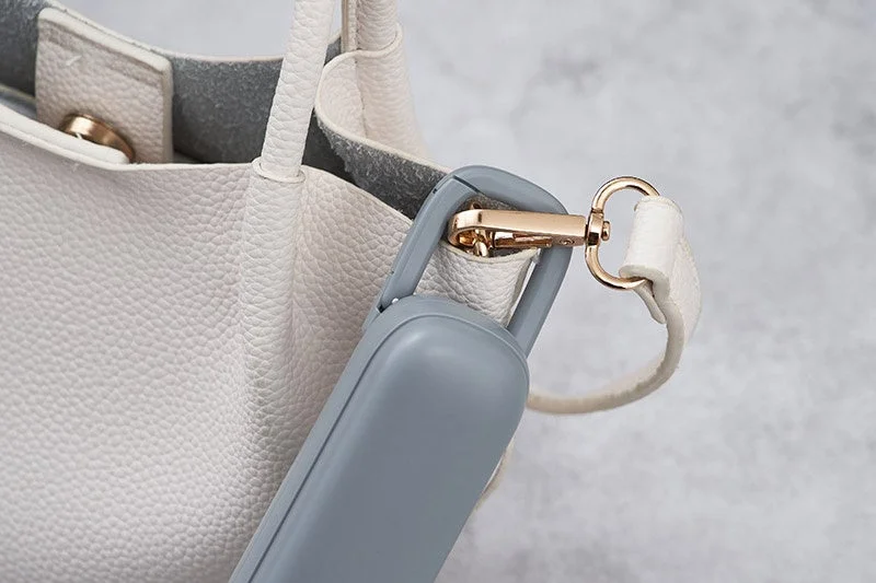 Carabiner attached to a bag