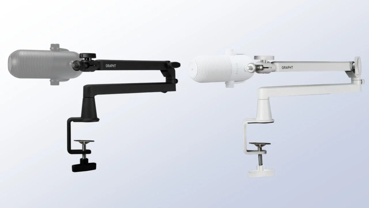 Low Profile Microphone Arm Black