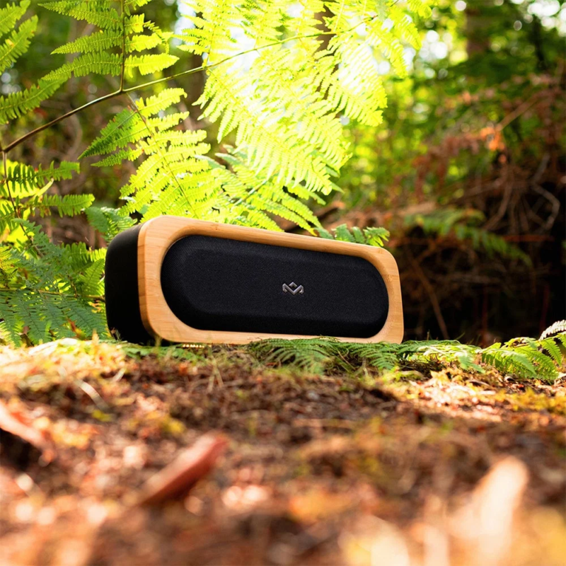 Get Together Go speaker in a forest setting