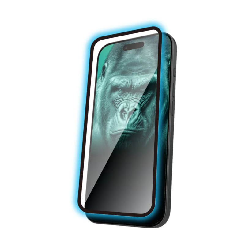 Screen protector with Gorilla graphic