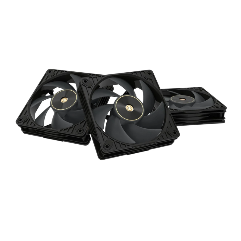 Three Black ProArt PF120 Fans
