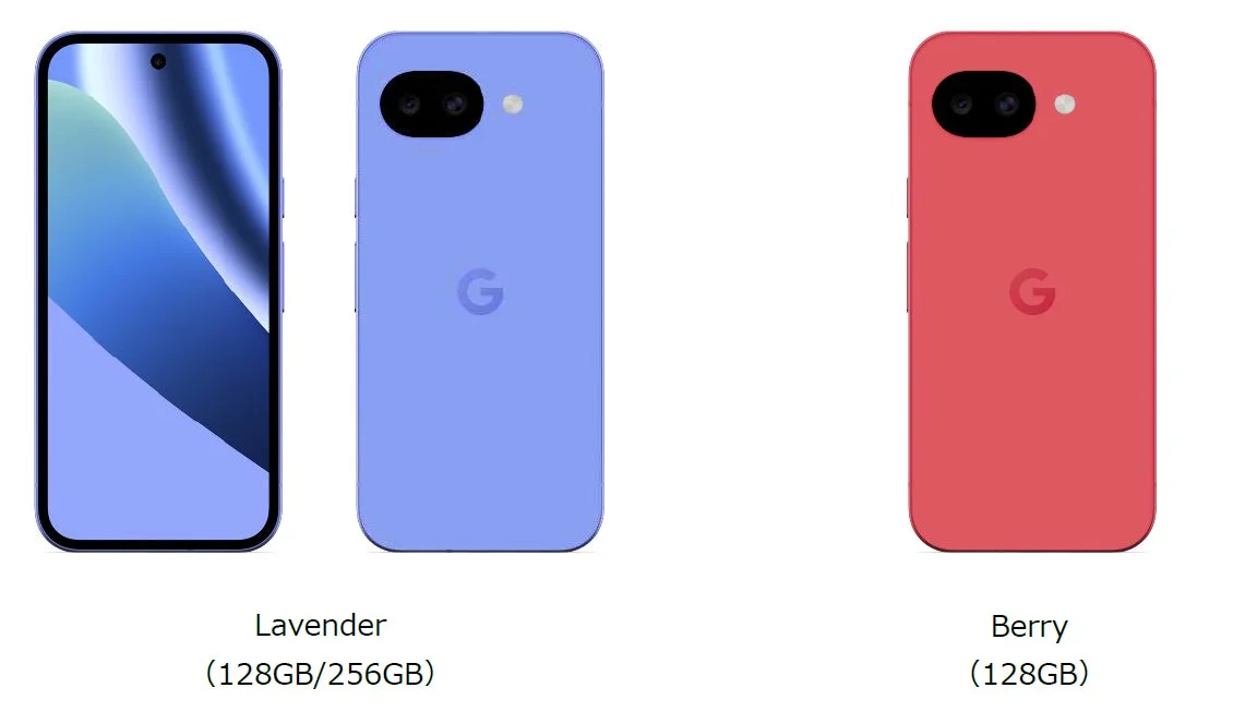 Google Pixel 10a Lavender and Berry