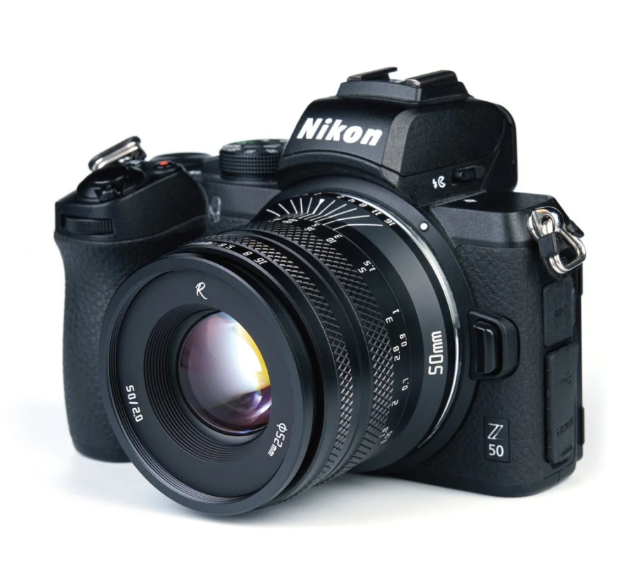 AstrHori 50mm F2.0 on camera