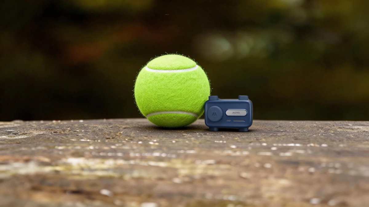 MOVA SureTrack Pro with tennis ball