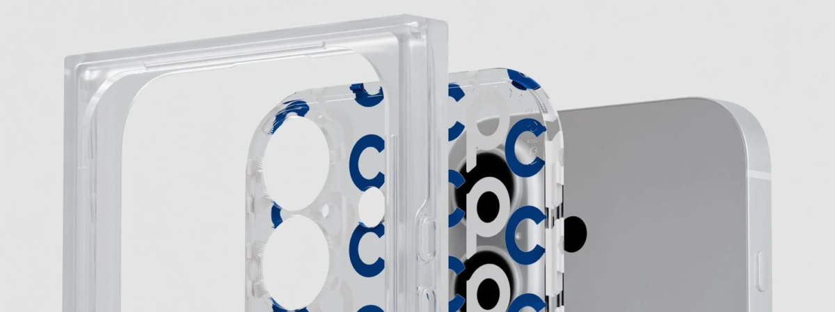 Transparent Smartphone Case with Layered Structure