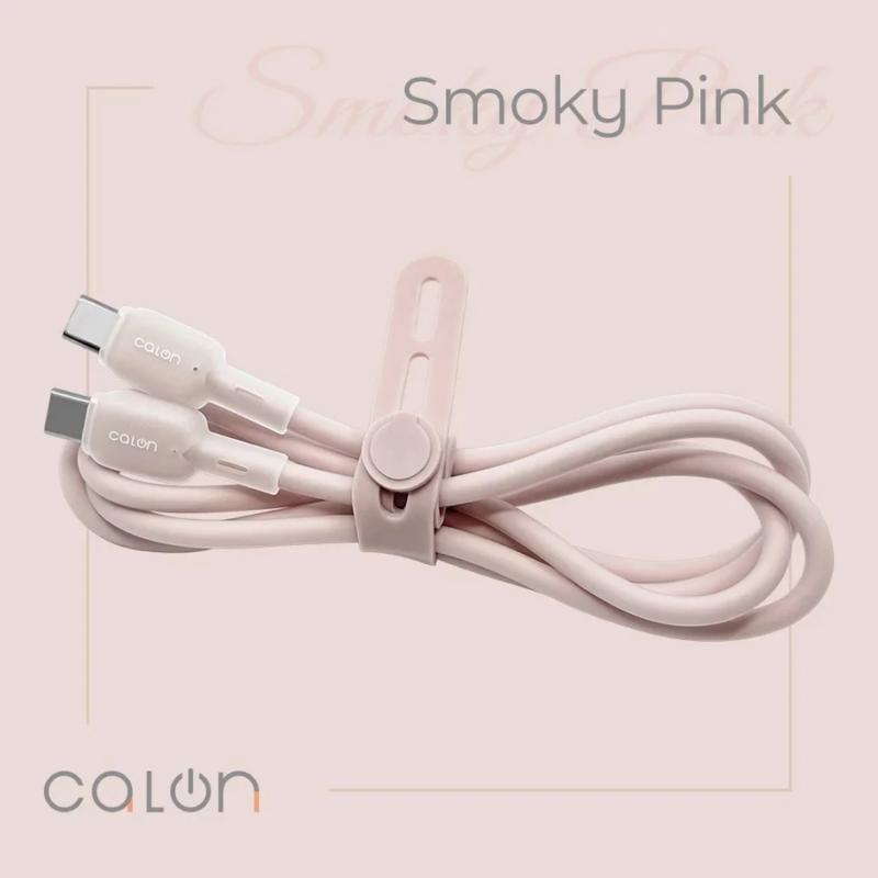 Smoky Pink Type-C to Type-C Cable