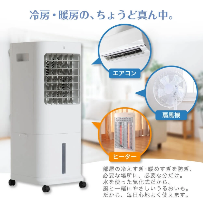 Comfortable balance between AC, fan, and heater