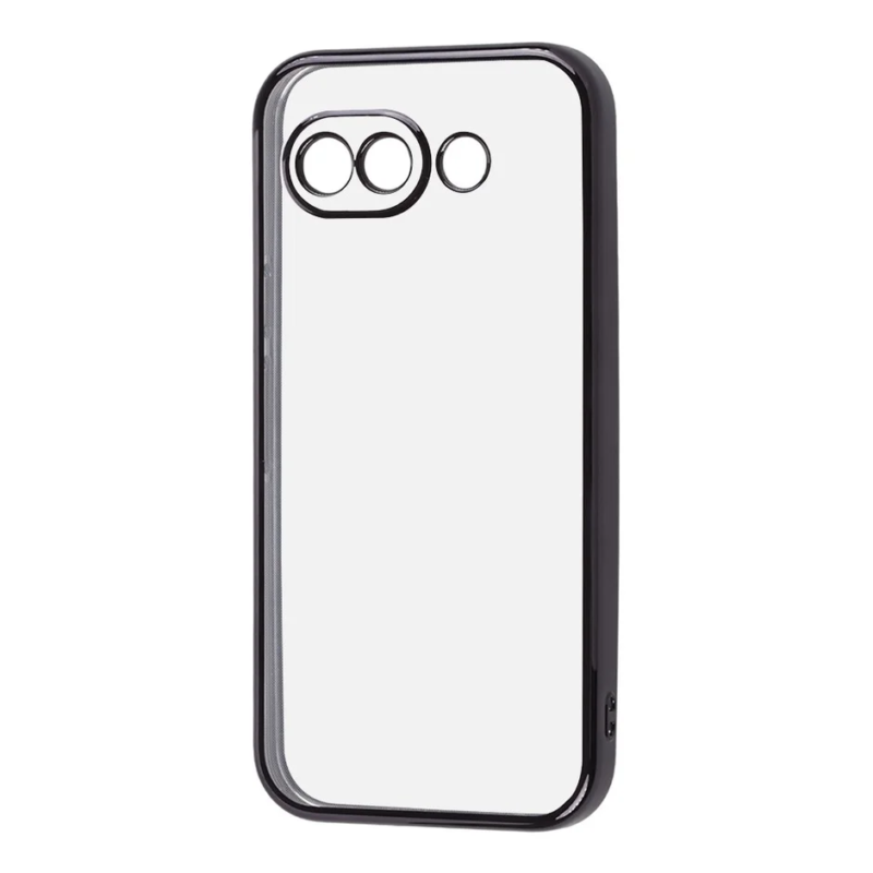 Transparent smartphone case with black edge