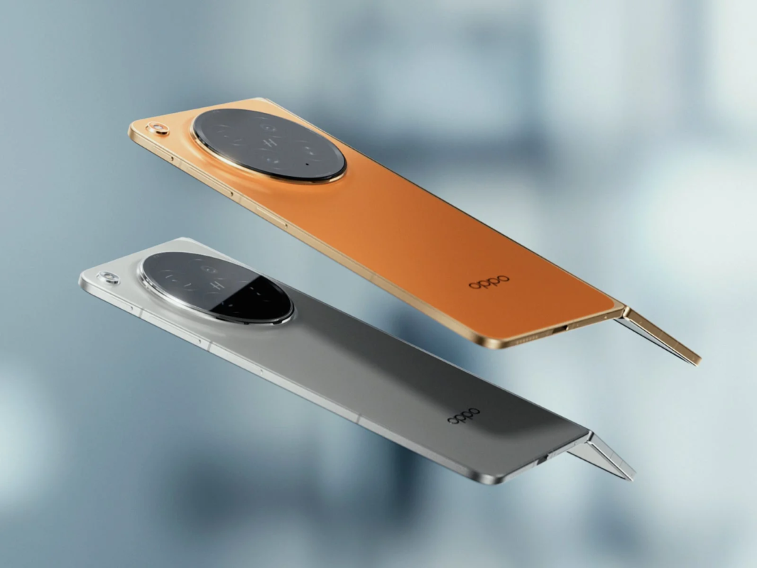 OPPO foldable smartphone in two colors