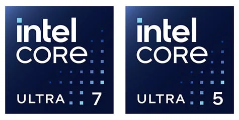 Intel Core Ultra 7 and 5 Logos