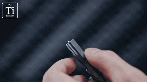 Titanium alloy cutter integrated into cable cap