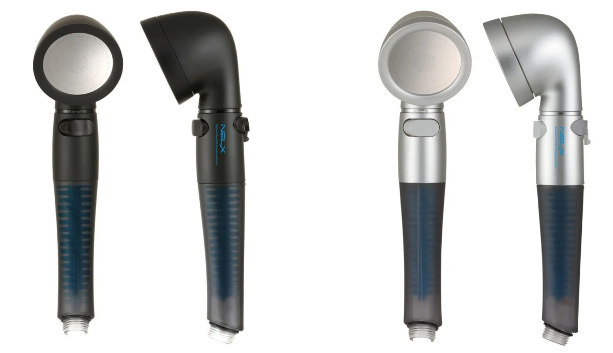 NELX Black and Silver Shower Heads