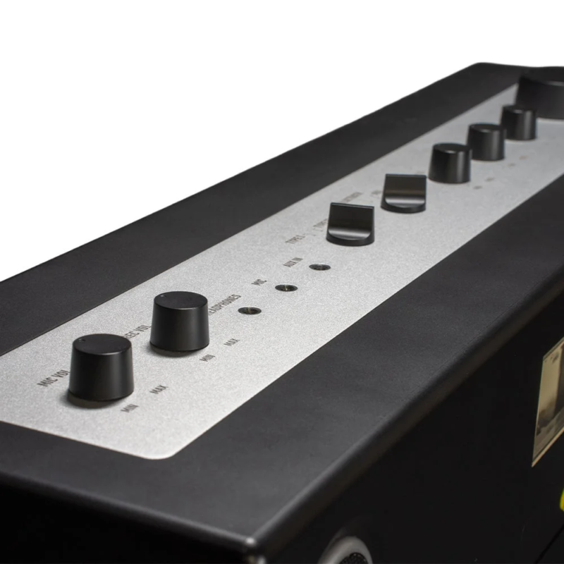 Control panel with MIC/AUX/TREBLE/BASS