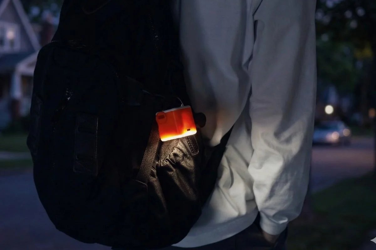 Lantern function, person walking at night