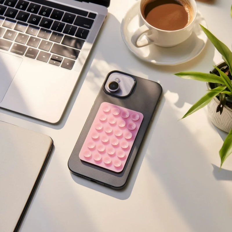 Smartphone Suction Sheet in use