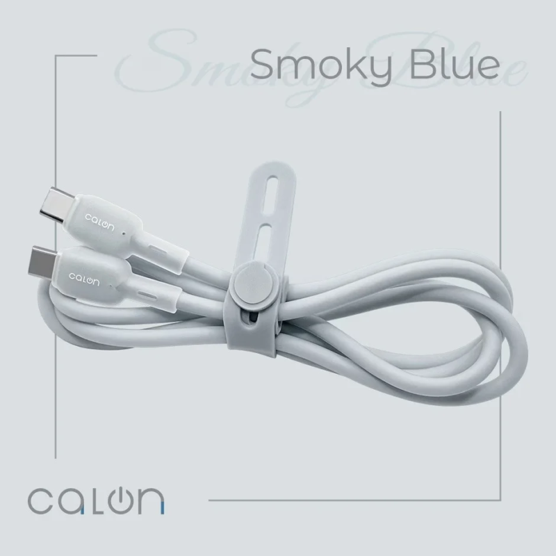 Smoky Blue Type-C to Type-C Cable