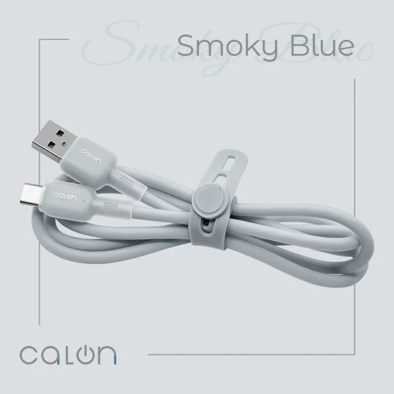 Smoky Blue USB-A to Type-C Cable