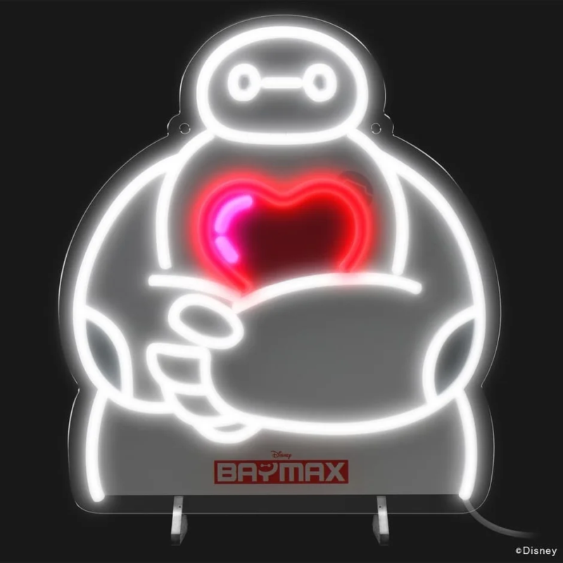 Baymax Neon Sign Close-up