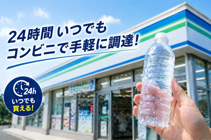 Easily procure at convenience stores anytime
