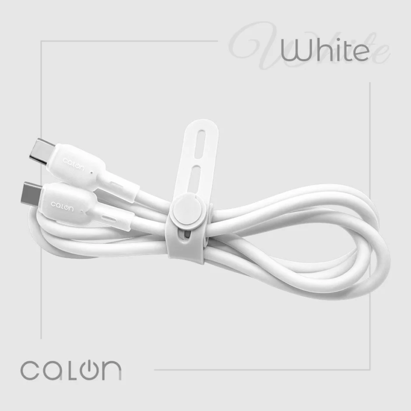 White Type-C to Type-C Cable