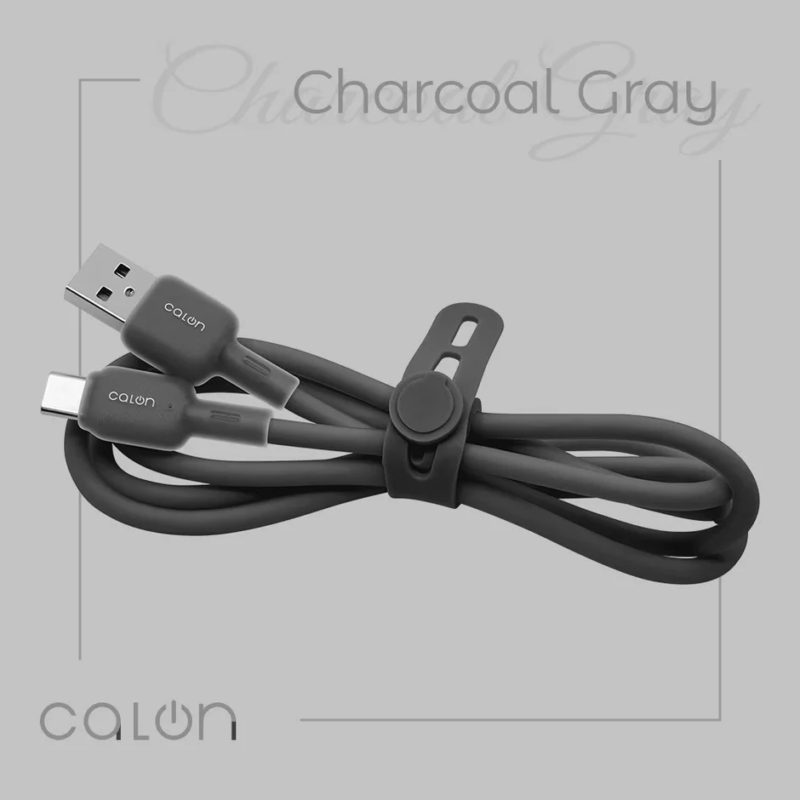 Charcoal Gray USB-A to Type-C Cable