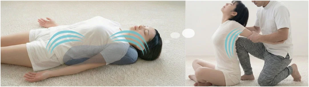 Person stretching back