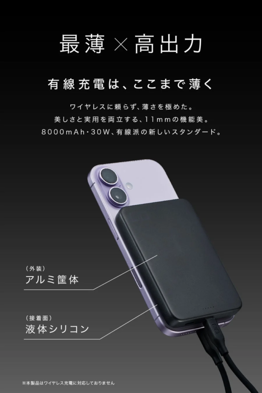 Thin design and 30W output
