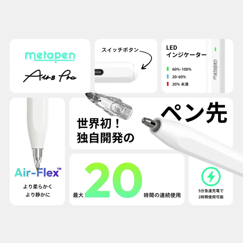 Metapen Air8 Pro Features