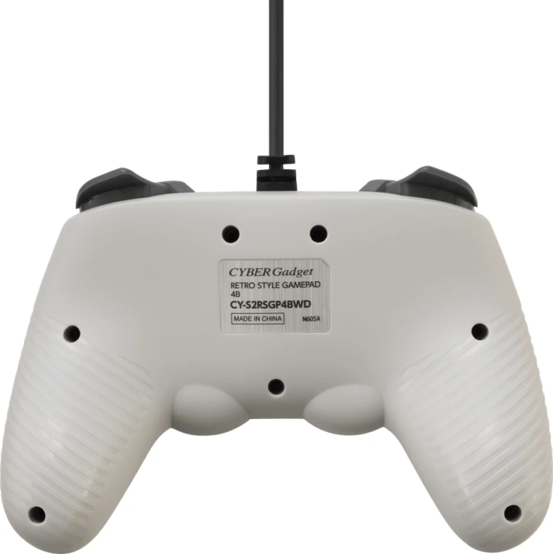 Retro Gray Gamepad Back