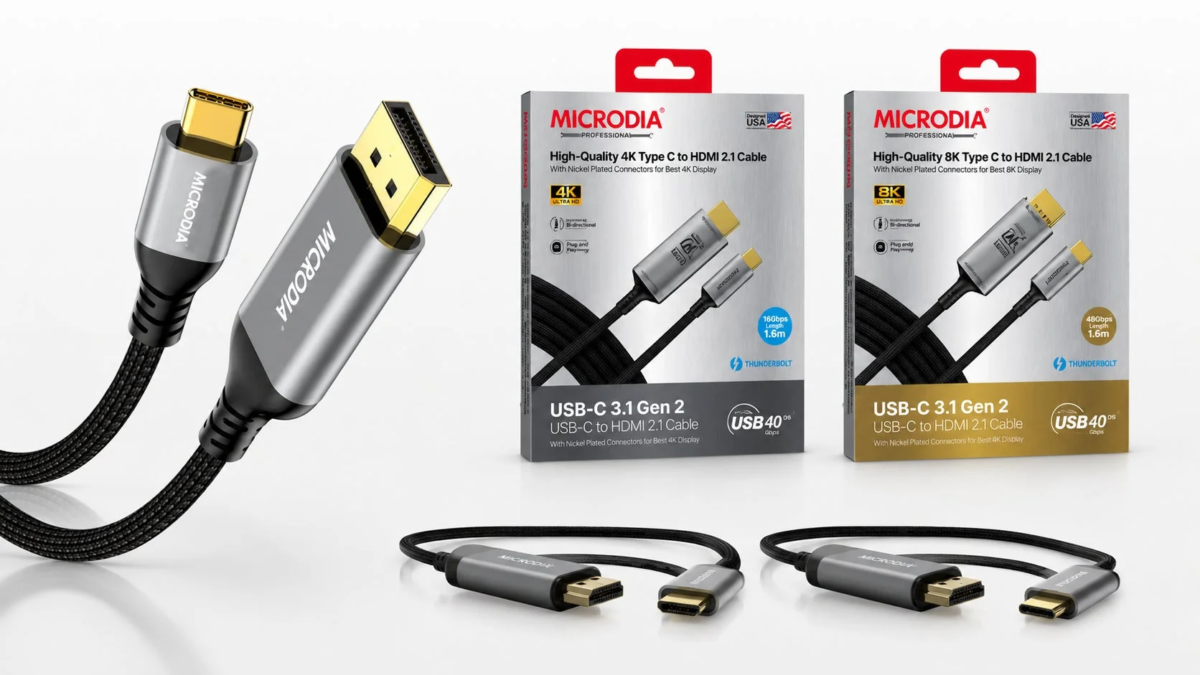 MICRODIA USB-C to HDMI 2.1 Cables