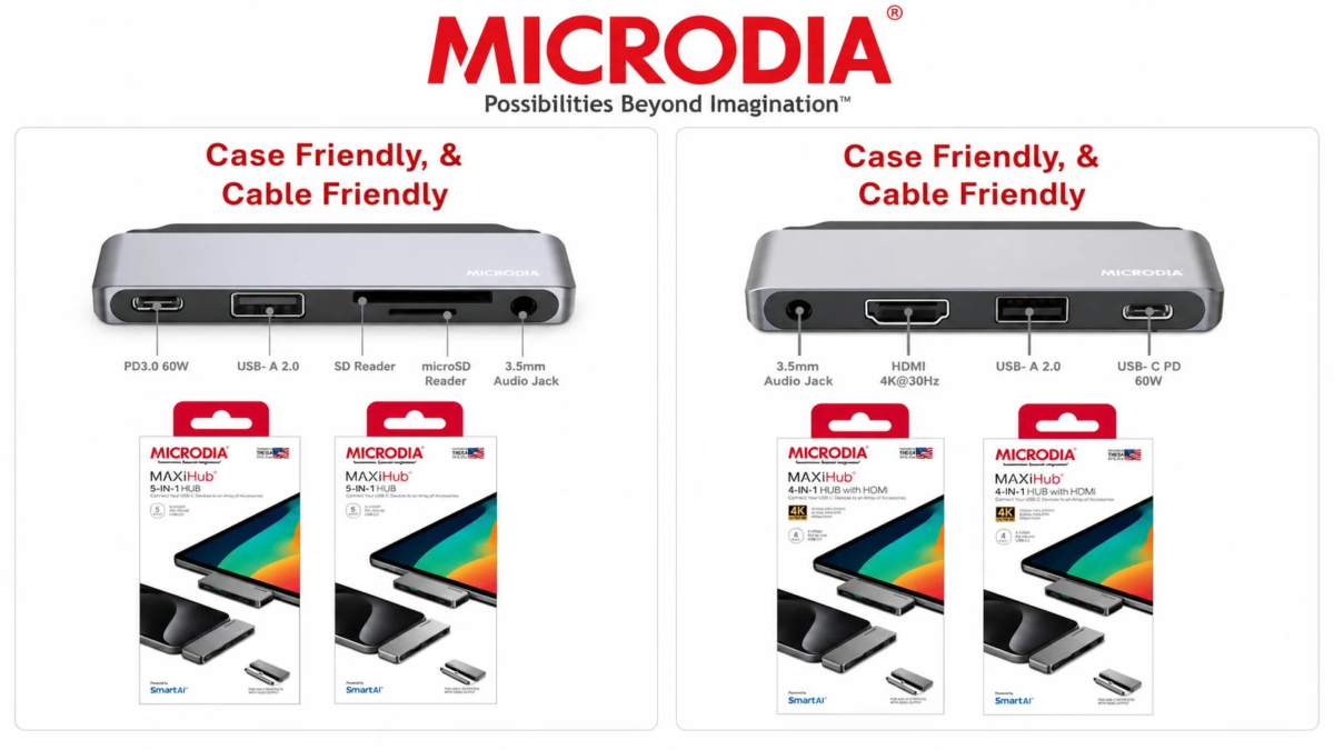 Case-Friendly Mobile Hubs