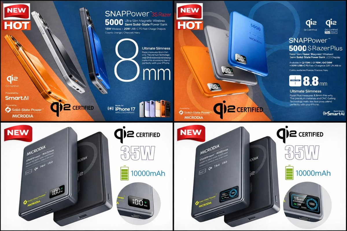 MICRODIA SNAPPowe Semi Solid-State Power Bank