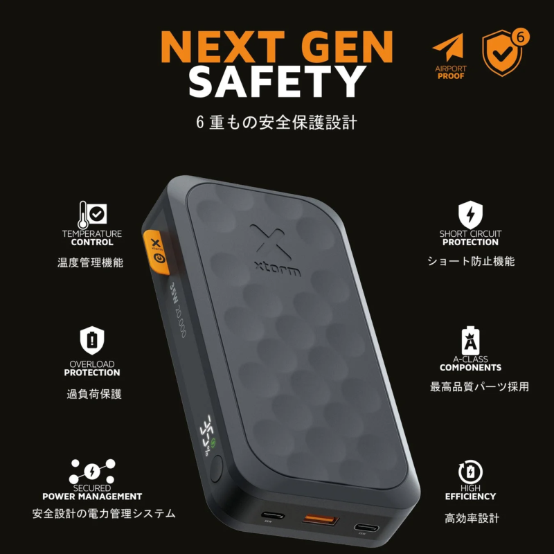 Xtorm safety features