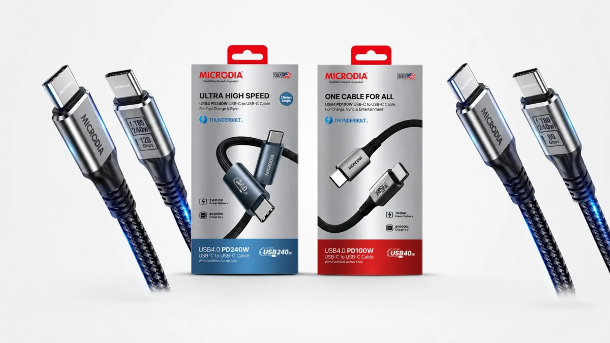 MICRODIA Thunderbolt USB-C to USB-C Cables