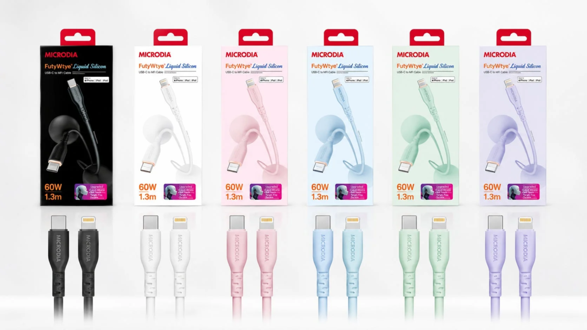 MICRODIA FruityWire Liquid Silicon USB-C to MFi Cable