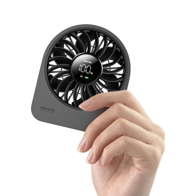 Hand holding Aecooly Chic fan
