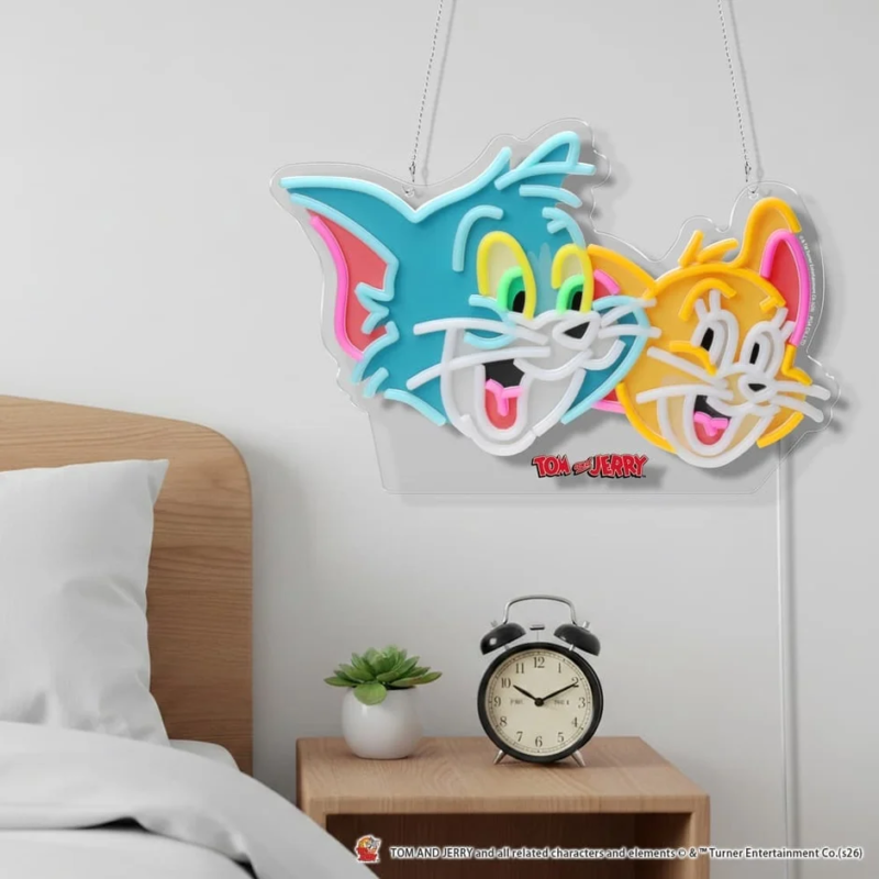 Tom and Jerry Neon Light on wall