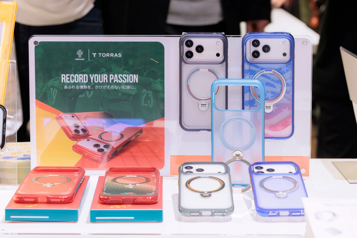 TORRAS booth at Gadget Exhibition 2026 showcasing phone cases