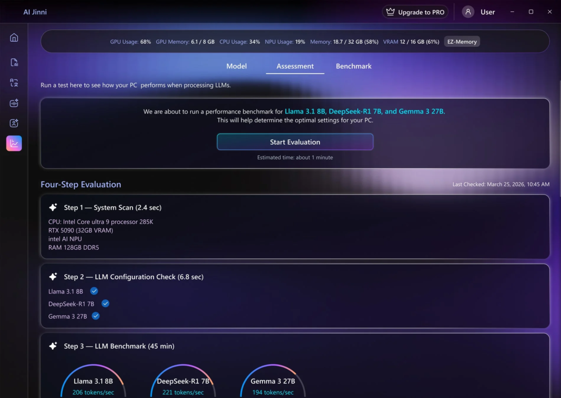Model Assessment UI